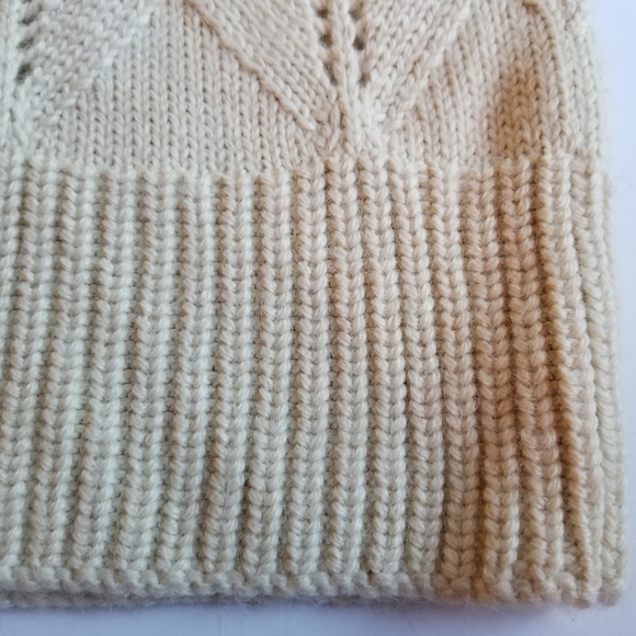 MIRA FLORES Designs Baby Alpaca Sweater, beige XS - Picture 8 of 10